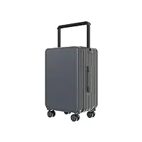 pbeno valise large trolley case business grande capacité valise Étanche zipper valise boarding case mode simple bagage valise roulette (color : grey, size : 26inch)