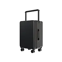 pbeno valise large trolley case business grande capacité valise Étanche zipper valise boarding case mode simple bagage valise roulette (color : black, size : 22inch)