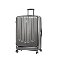 madisson - valise cabine- 100% polycarbonate 77x52x31cm gris snowball