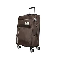 my travel bag lot de 4 valises en tissu à roulettes (m/l/xl/xxl, marron, xl (80cm), mallette en tissu