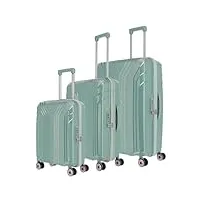 ensemble de valises elvaa, marque travelite, blue/grey s/m/l unisexe, bleu/gris, casual