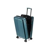 portable valise à bagages à roues universelles à ouverture latérale avec fermeture à glissière 26 en pc trolley case tsa lock carry business trip modern