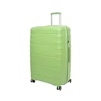 a1 fashion goods arcturus bagages à roulettes 8 roulettes extensibles rigides valise tsa lock sacs de voyage, vert citron, large | 76x52x30/5cm/ 4.40kg, 103+17l, valise