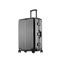 ruvoo bagage valise bagages à roulettes valise À bagages Étanche, boîtier de chariot de grande capacité, roue universelle en aluminium bagage cabine valise de voyage (color : c, size : 20in)