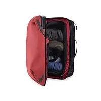 cor surf sac à dos de voyage pour ordinateur portable approuvé par le vol avec poches pour passeport secrètes (40l, rouge lave)
