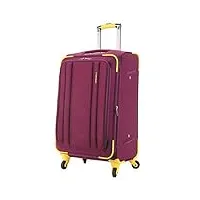 wolfum zhangqiang valise chariot de voyage valise à roulettes sac fourre-tout valise de cabine - bagage de cabine valise à roulettes légère pour et compatible avec la plupart des compagnies aériennes