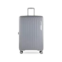 bugatti hera valise rigide l avec 4 roues, valise de voyage légère en gris clair