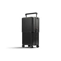 velo bagage à main extensible 3 en 1 rigide avec roues rotatives, bagage de voyage approuvé par les compagnies aériennes avec coque rigide en polycarbonate et serrure tsa, 3 tailles réglables 40,6