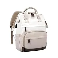 lovevook sac à dos pour femme avec compartiment pour ordinateur portable de 15,6" - sac à dos d'écolier - sac à dos étanche pour l'école, les voyages, l'université et le travail