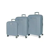 movom riga lot de valises, taille unique, bleu, talla única, ensemble de valises