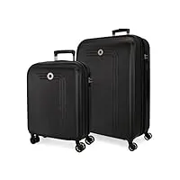 movom riga set valise taille unique, noir, taille standard, ensemble de valises