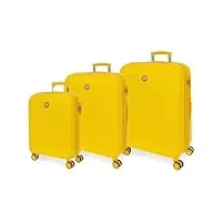 movom riga lot de valises, taille unique, citronier, talla única, ensemble de valises