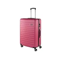 skpat - valise grande taille. grande valise rigide 4 roulettes - valise grande taille xxl ultra légère - valise de voyage. combinaison verrouillage, fuchsia