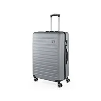 skpat - valise grande taille. grande valise rigide 4 roulettes - valise grande taille xxl ultra légère - valise de voyage. combinaison verrouillage, argenté