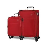 movom atlanta lot de valises, taille unique, rouge, talla única, ensemble de valises