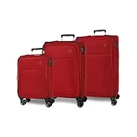movom atlanta lot de valises, taille unique, rouge, talla única, ensemble de valises