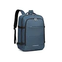 kono sac de cabine 45x36x20 pour easyjet sac de voyage sous le siège 30l bagage à main sac de week-end sac à dos pour ordinateur portable résistant à l'eau (marine)