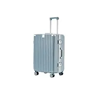 chekz valise,grande capacité,valise à roulettes robuste et durable,valise à coque rigide avec extensible,valise à roulettes pivotantes,valises à roulettes pour filles,light blue,22 inches