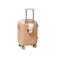 chekz valises,valise de voyage,valises pour filles avec roues pour le voyage,valise à coque rigide avec extensible,valise avec roulettes tournantes,rose,26 inches