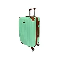 little marcel valise cabine 51 cm rigide abs vert pastel