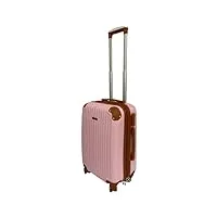 little marcel valise cabine 55 cm rigide abs rose