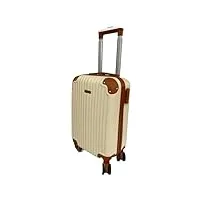 little marcel valise cabine 51 cm rigide abs crème