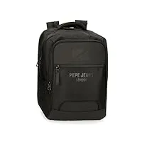 pepe jeans bromley sac à dos pour ordinateur portable noir 31 x 44 x 15 cm polyester 20,46 l, noir, talla única, sac à dos pour ordinateur portable