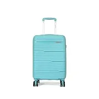 david jones, valise cabine ba80031p, 36.5 litres, 4 roues 360°, bleu clair