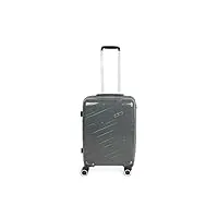 platinium valise cabine 56cm rigide valise de soute à 4 roulettes (grey, cabine (56cm))