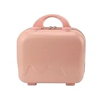 atyhao valise à main durable de 14 pouces, bagage léger en abs avec serrure tsa, conception multifonctionnelle, pour les voyages organisés (fille rose)