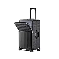 bagage cabine valise cabine valises avec le port d'usb chargeant le bagage pour des valises de grande capacité de voyage d'affaires bagage valises de voyage valise ( color : black , size : 20inch )