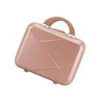 popetpop valise cosmétique coquille dure valise de maquillage valise de transport pour le maquillage sac de rangement Étui cosmétique à coque rigide gel de silice voyage sac de soins petit