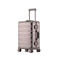 eypkpl bagages cabine valises à roulettes bagages de luxe légers de grande capacité valises en alliage d'aluminium et de magnésium voyage d'affaires bagages d'affaires utilisation douce