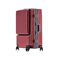 eypkpl bagages cabine valises de bagage à main rechargeables avec roulettes valise de conception de séparation sèche et humide valises de garde-corps réglables utilisation douce