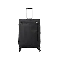 totto - valise souple - travel lite - grande valise - couleur noire - bagage de cave - verrouillage tsa - doublure en polyester, noir, travel