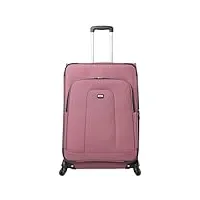 totto - valise souple andromeda - grande valise - deco rose - couleur rose - bagage de cave - confort - doublure en polyester, rosé, travel