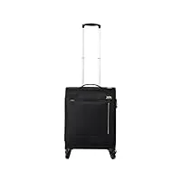 totto valise souple - travel lite - valise de cabine - couleur noire - bagage de cabine - verrouillage tsa - doublure en polyester, noir, travel