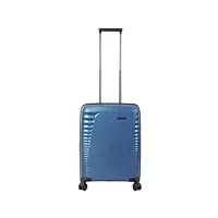 totto - valise rigide - traveler - valise de cabine - poseidon - couleur bleue - système extensible - système tsa - doublure polyester, bleu, travel