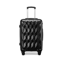 oneel bagage cabine bagages rigides durables avec roues voyage doublure haute capacité pousser et tirer librement valise femmes chariot bagages vanity case