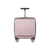 bagages cabine bagage de 16 pouces, valise écologique en abs, bagage portable, chariot, adapté aux voyages d'affaires et au tourisme poids léger