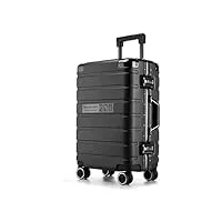 bkekm bagages cabine bagages rigides valises de luxe combinaison serrure bagages d'embarquement valise double rangée spinner chariot bagages unisexe poids léger