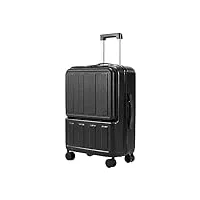 bkekm bagages cabine bagages extensibles à fermeture éclair, valises à serrure à combinaison, port de chargement usb, chariot à bagages pour voyages d'affaires et voyages à l'extérieur poids léger