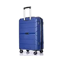 bkekm bagages cabine bagages de voyage serrure à combinaison bagages écologiques pp valises 20/24/28 pouces bagages valise fermeture éclair chariot bagages poids léger