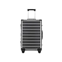 bagage valise de voyage valise classique de couleur vive de cadre en aluminium avec la serrure de tsa aucune tirette avec des roues silencieuses de fileur bagage cabine bagages à roulettes ( color : d