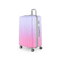 suitline - valise plus grande bagages rigide enregistrés, dégradé de couleur, polycarbonate brillant, 76 cm, 110 liter, sakura