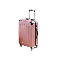 valise de voyage pour homme et femme - valise à roulettes - valise de voyage, doré, 71,1 cm