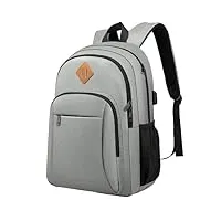 sac à dos d'ordinateur portable de 17 pouces pour les hommes et les femmes, sac à dos de voyage avec port de charge usb, sac à dos d'école de collège et de lycée
