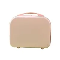 bagage à main de maquillage de voyage de 14 pouces avec sangle élastique poignée portable grande capacité coque rigide petite valise de maquillage de transport pour voyage