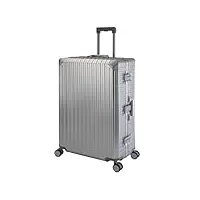 travelhouse tokyo t6035 valise de voyage à roulettes en aluminium différentes tailles et couleurs, argenté, großer koffer xl, valise