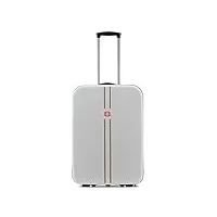 znbo valise de bagage de chariot, bagage de cabine pliable peu encombrant élégant, commode pour des voyages d'affaires,gris,20
